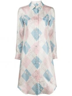 Thom Browne classic printed shirt dress
