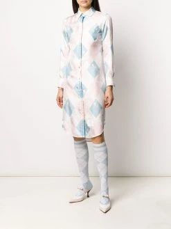 Thom Browne classic printed shirt dress