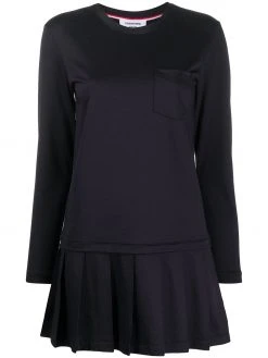 Thom Browne drop waist pleated dress