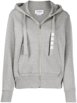 Thom Browne 4-Bar compact double-knit hoodie