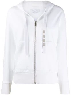 Thom Browne 4-Bar compact double-knit hoodie