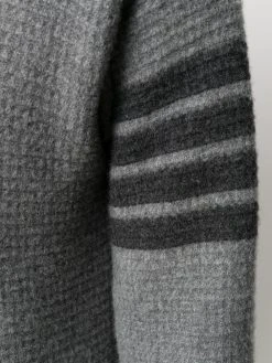 Thom Browne tonal 4-Bar roll neck jumper