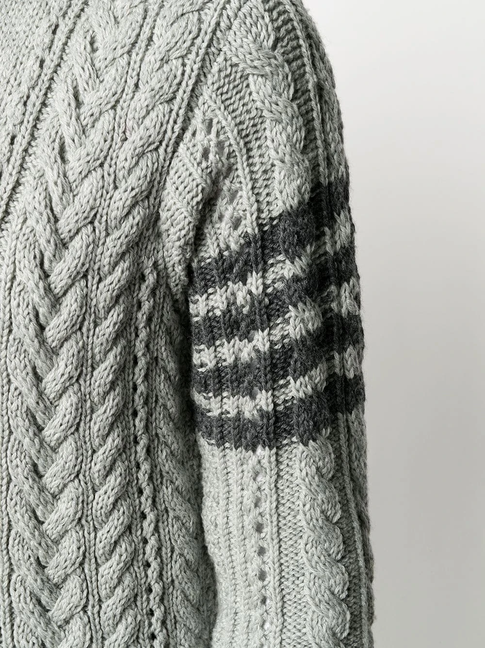 Flash Sale 🔥 Thom Browne 4 Bar Aran cable knit cardigan cardigans of women 🌟 5 Thom Browne 4-Bar Aran cable knit cardigan