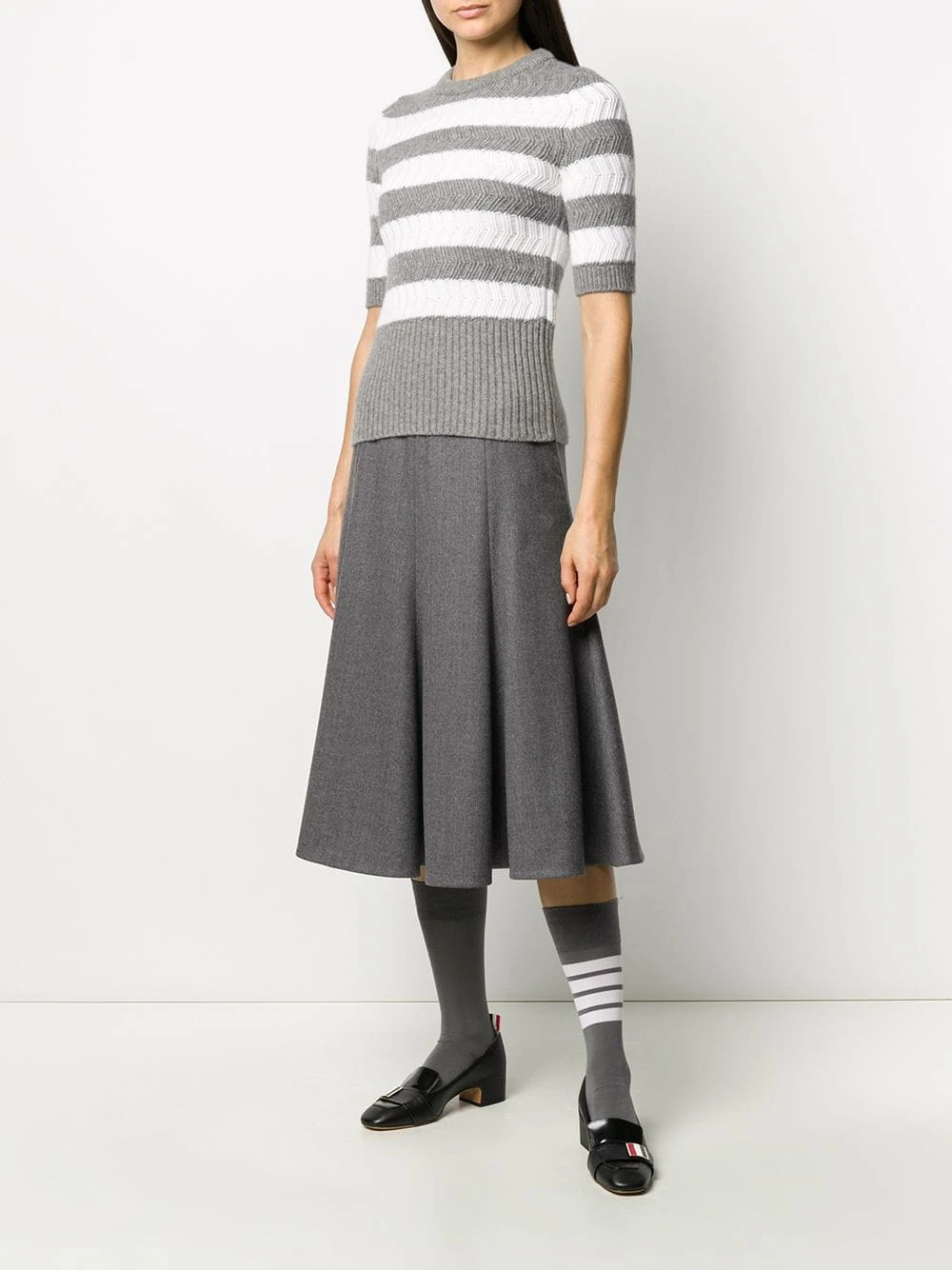 Buy ✨ Thom Browne Super 120s wool flannel skirt high-waisted skirts of women ❤️ 2 Thom Browne super 120s wool flannel skirt