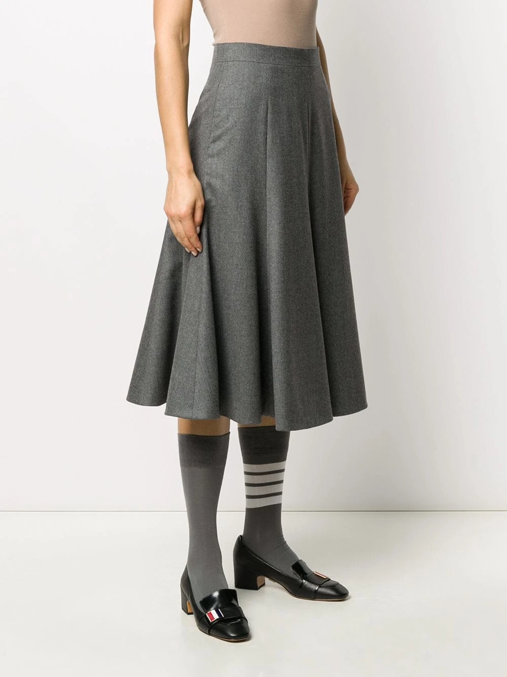 Buy ✨ Thom Browne Super 120s wool flannel skirt high-waisted skirts of women ❤️ 3 Thom Browne super 120s wool flannel skirt