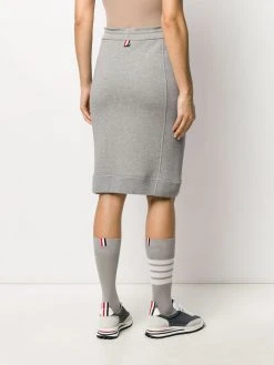 Coupon β Thom Browne Tonal 4 Bar loopback cotton skirt high-waisted skirts of women π 8 Thom Browne tonal 4-Bar loopback cotton skirt