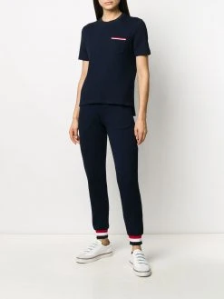 Thom Browne striped waistband seersucker track pants