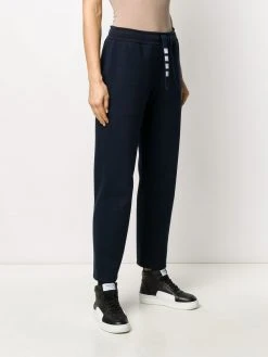Thom Browne 4-Bar drawstring cotton track pants