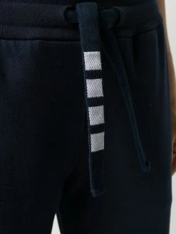 Thom Browne 4-Bar drawstring cotton track pants