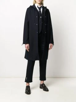 Thom Browne tonal 4-Bar twill trousers