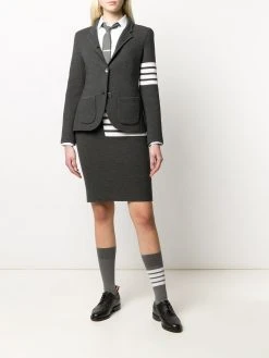 Thom Browne 4-Bar links stitch pencil skirt