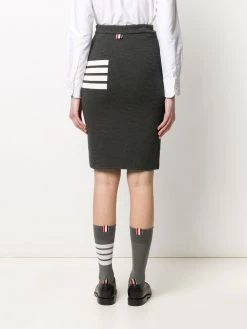 Thom Browne 4-Bar links stitch pencil skirt