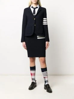 Thom Browne 4-Bar links stitch pencil skirt