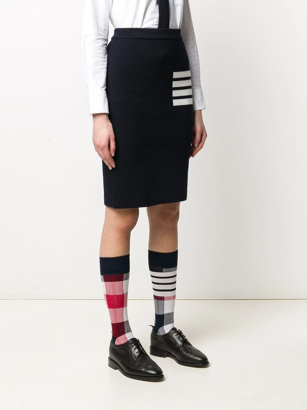 Buy π Thom Browne 4 Bar links stitch pencil skirt pencil skirts of women π₯ 3 Thom Browne 4-Bar links stitch pencil skirt