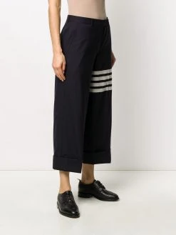 Wholesale π₯° Thom Browne 4 Bar wool suiting trousers cropped pants of women π₯° 9 Thom Browne 4-Bar wool suiting trousers