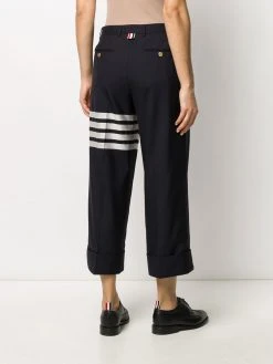 Wholesale π₯° Thom Browne 4 Bar wool suiting trousers cropped pants of women π₯° 10 Thom Browne 4-Bar wool suiting trousers