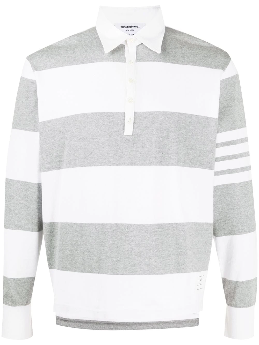 Coupon 🤩 Thom Browne 4 Bar rugby stripe polo shirt polo shirts of men ⌛ 1 Thom Browne 4-Bar rugby stripe polo shirt