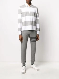 Thom Browne 4-Bar rugby stripe polo shirt