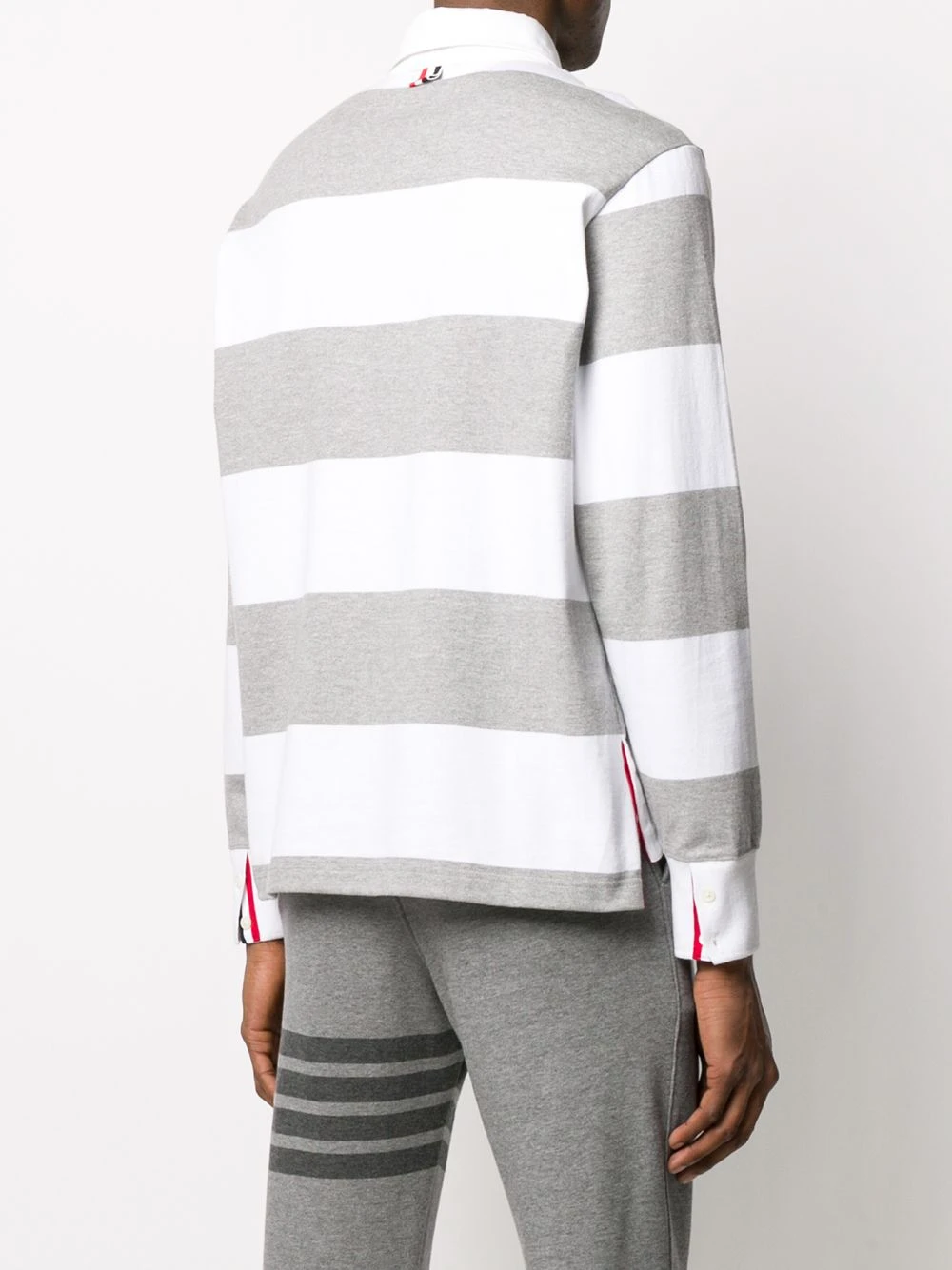 Coupon 🤩 Thom Browne 4 Bar rugby stripe polo shirt polo shirts of men ⌛ 4 Thom Browne 4-Bar rugby stripe polo shirt
