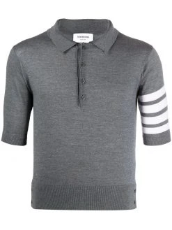 Thom Browne 4-Bar short-sleeved polo shirt