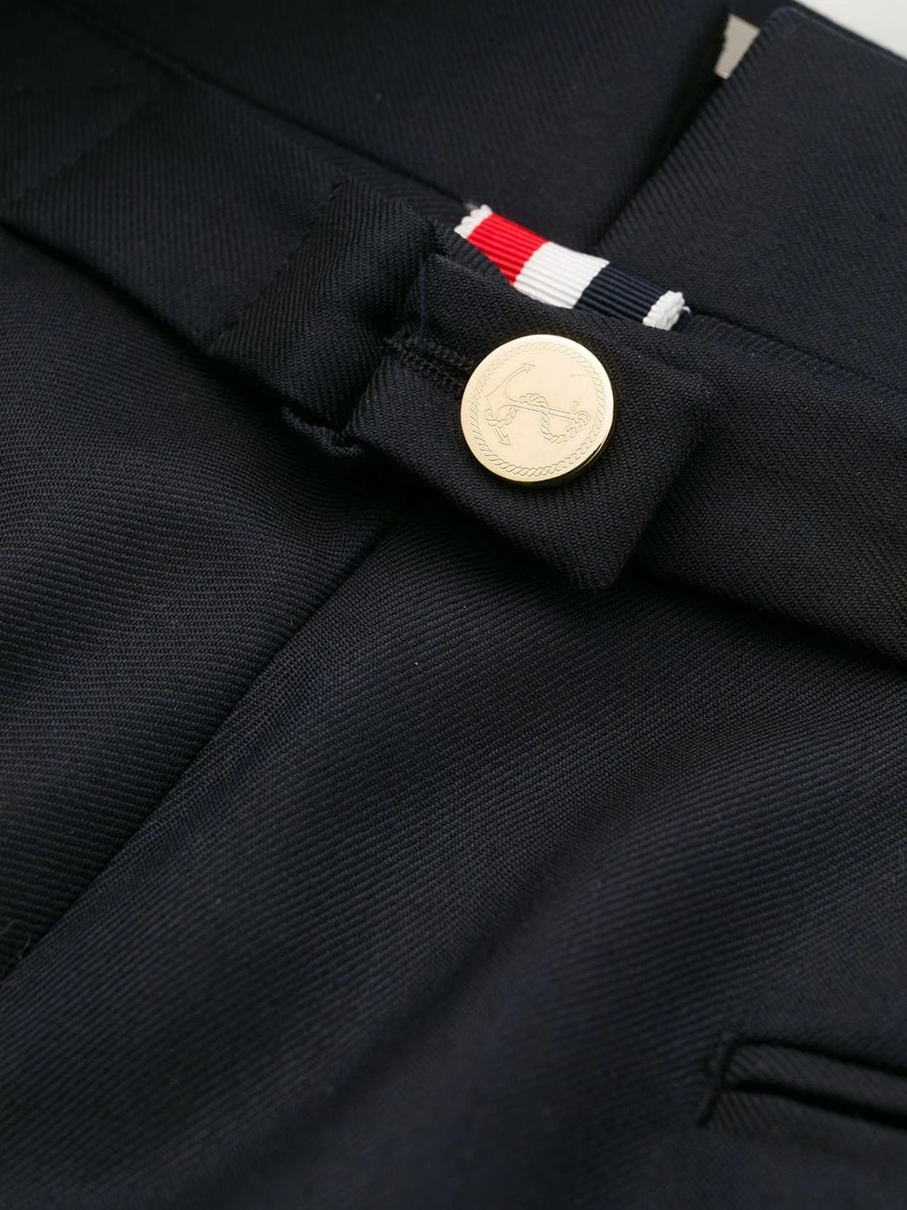 Promo ✨ Thom Browne Super 120s twill trousers cropped pants of men ⌛ 6 Thom Browne super 120s twill trousers