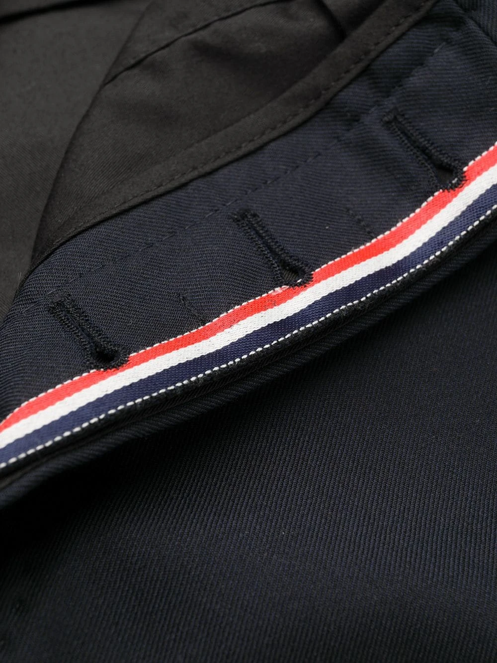 Promo ✨ Thom Browne Super 120s twill trousers cropped pants of men ⌛ 7 Thom Browne super 120s twill trousers