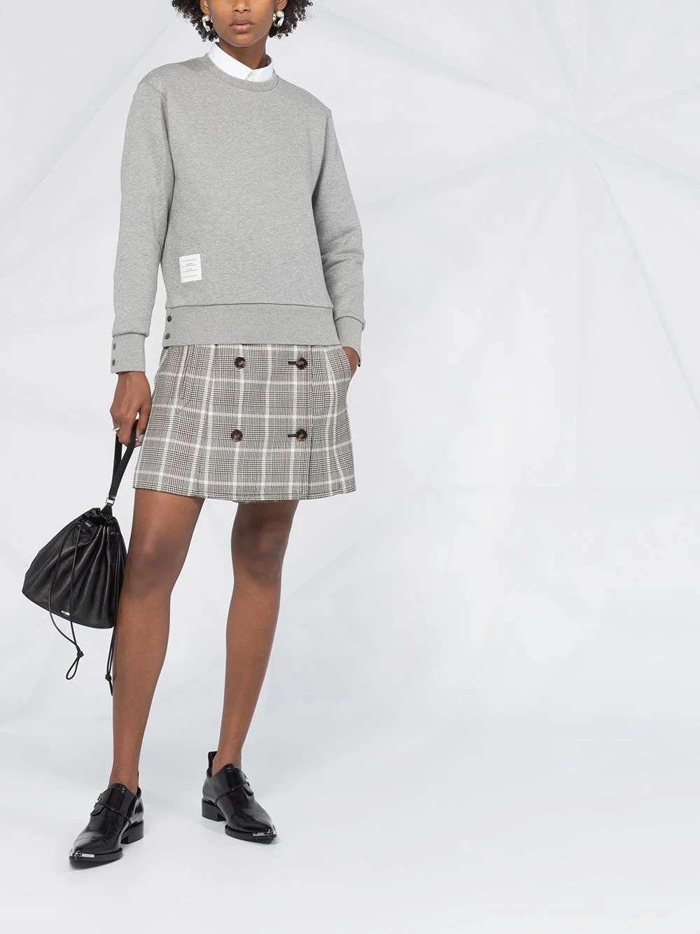 Coupon ⌛ Thom Browne RWB stripe sweatshirt knits of women ✨ 2 Thom Browne RWB-stripe sweatshirt