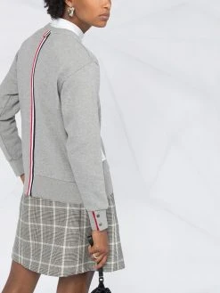 Coupon ⌛ Thom Browne RWB stripe sweatshirt knits of women ✨ 8 Thom Browne RWB-stripe sweatshirt