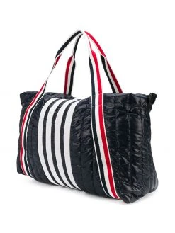 Thom Browne 4-Bar quilted ripstop gym bag