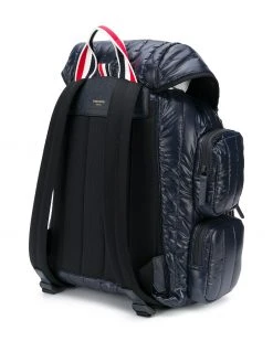 Thom Browne 4-Bar quilted ripstop backpack