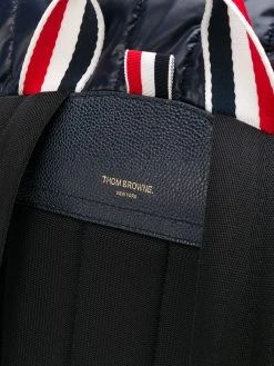 Thom Browne 4-Bar quilted ripstop backpack