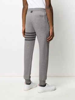 Thom Browne tonal 4-Bar loopback track pants