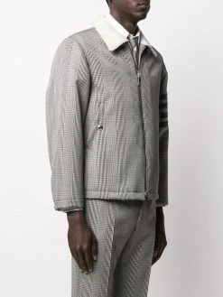 Deals ✨ Thom Browne 4 Bar shearling lined flight jacket bomber jackets of men ✨ 7 Thom Browne 4-Bar shearling lined flight jacket