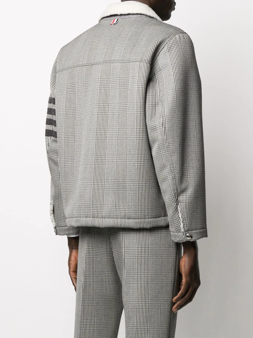 Deals ✨ Thom Browne 4 Bar shearling lined flight jacket bomber jackets of men ✨ 4 Thom Browne 4-Bar shearling lined flight jacket