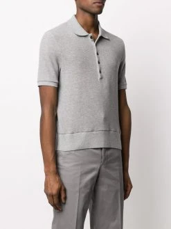 Thom Browne cashmere pique polo shirt