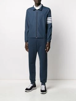 Thom Browne 4-Bar funnel neck zip-up jacket
