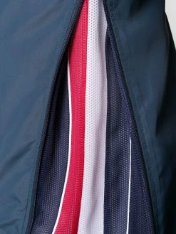 Thom Browne 4-Bar funnel neck zip-up jacket