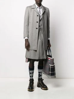 Thom Browne cavalry twill bal collar overcoat