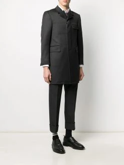 Outlet π Thom Browne Cavalry twill Chesterfield overcoat single breasted coats of men βοΈ 9 Thom Browne cavalry twill Chesterfield overcoat