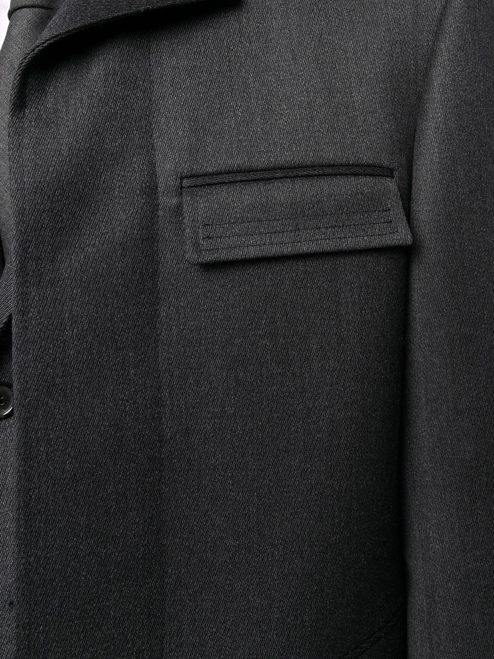 Outlet π Thom Browne Cavalry twill Chesterfield overcoat single breasted coats of men βοΈ 5 Thom Browne cavalry twill Chesterfield overcoat