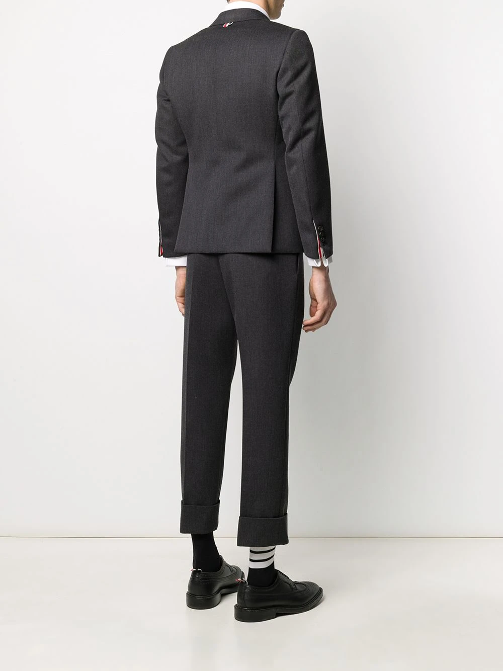 Best deal ✨ Thom Browne Two piece cavalry twill formal suit single breasted suits of men 🤩 4 Thom Browne two-piece cavalry twill formal suit