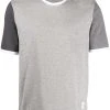 Thom Browne tonal short-sleeve cotton ringer T-shirt