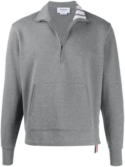 Thom Browne 4-Bar intarsia half-zip sweatshirt