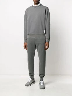 Thom Browne garment-dyed loopback cotton sweatshirt