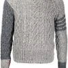 Thom Browne 4-Bar Fun-Mix Aran cable knit jumper