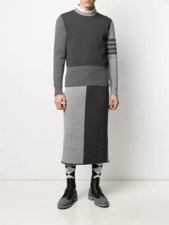 Thom Browne 4-Bar Fun Mix Shetland wool jumper
