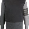 Thom Browne 4-Bar Fun Mix Shetland wool jumper