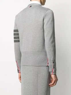 Thom Browne 4-Bar V-neck Shetland wool cardigan