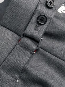 Thom Browne animal-embroidered cropped trousers