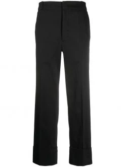Thom Browne straight-leg twill cotton trousers